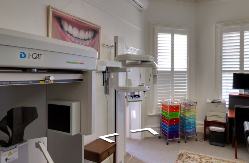 On-site imaging room with CBCT and panoramic scanning equipment