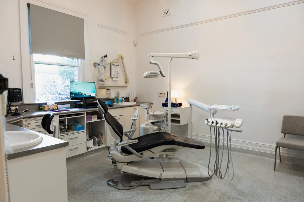 Treatment room at TMJ Therapy Centre Toorak where jaw pain assessments are carried out